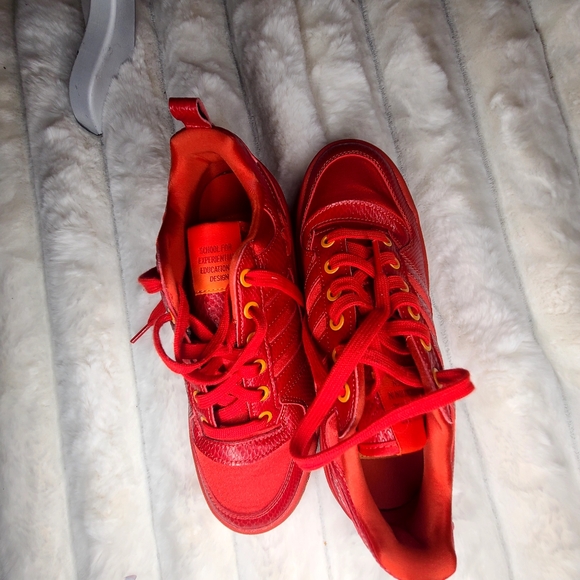 Adidas Forum Bold S.E.E.D. Women 7.5 Red Bright Orange GV7660 Shoe Trainer - Picture 3 of 7